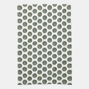 Serviette de cuisine verte Aztec