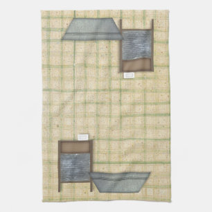 Serviette de cuisine vintage de blanchisserie