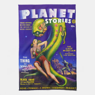 Serviette de cuisine VINTAGE de la SCIENCE-FICTION