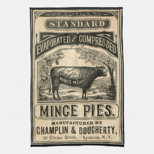 Serviette de cuisine vintage de publicité