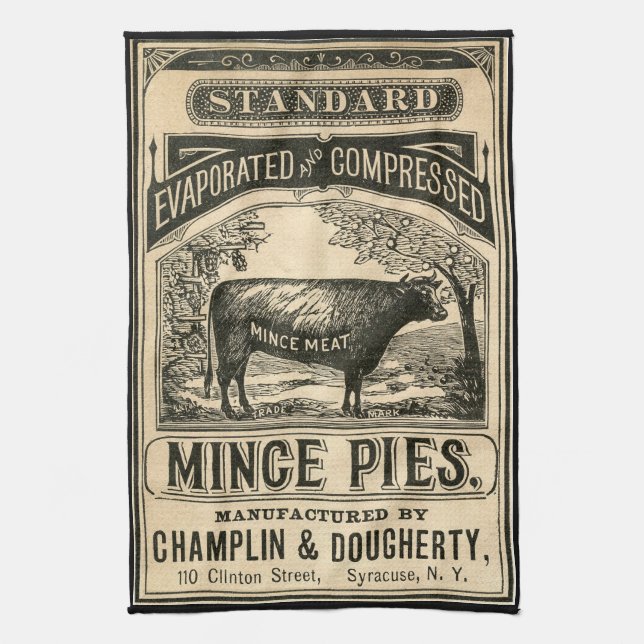 Serviette de cuisine vintage de publicité (Vertical)