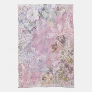 Serviette de cuisine Vintage et fleurie