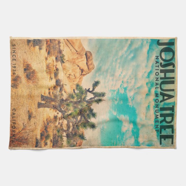 Serviette de cuisine Vintage Joshua Tree (Horizontal)