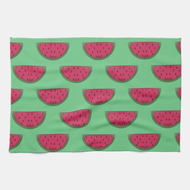 Serviette de cuisine Watermelon personnalisée (Horizontal)