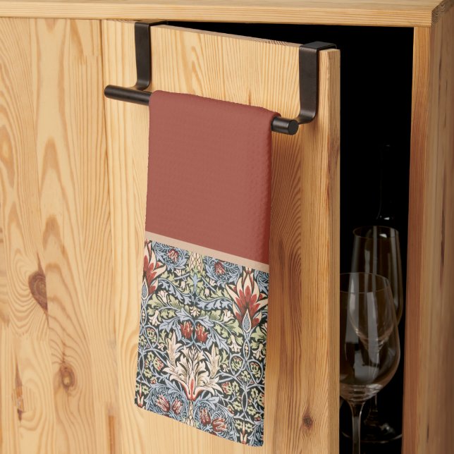 Serviette de cuisine William Morris (Pliage en tiers)