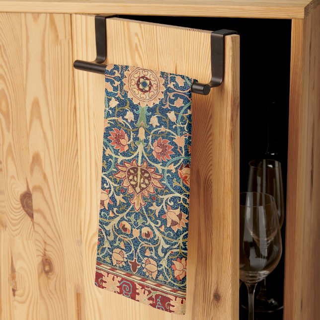 serviette de cuisine William Morris art (Pliage en tiers)