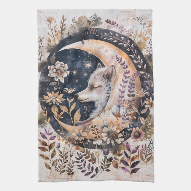 Serviette de cuisine Wolf Moon (Vertical)