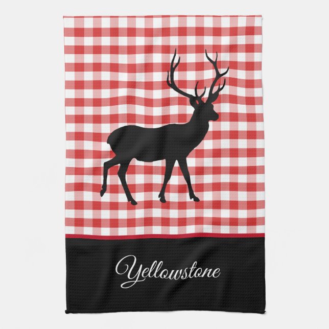 Serviette de cuisine Yellowstone Deer (Vertical)