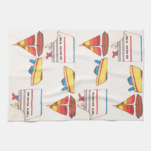 Serviette de défilé de bateau