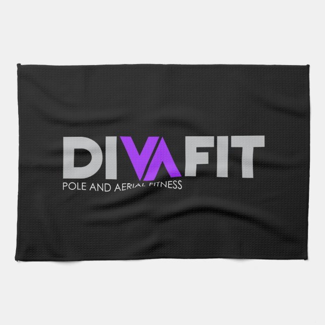Serviette de DivaFit (foncée) (Horizontal)