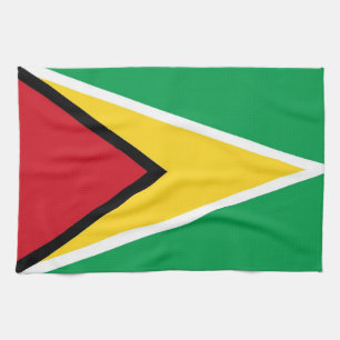 serviette de drapeau de pays de la Guyane