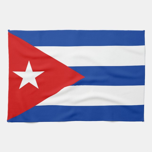 serviette de drapeau de pays du Cuba (Horizontal)