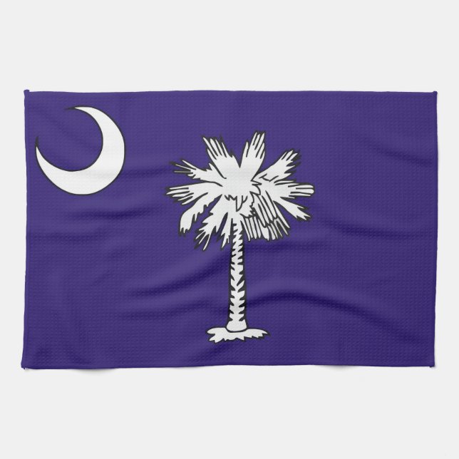 serviette de drapeau d'état de la Caroline du Sud (Horizontal)