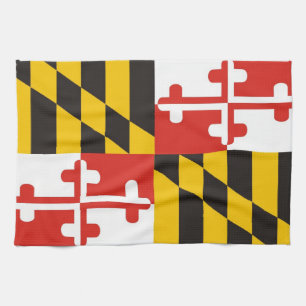 serviette de drapeau d'état du Maryland Etats-Unis