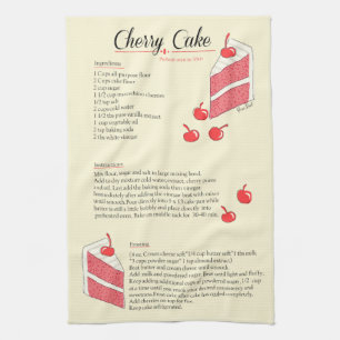 Serviette de gâteau de cerise