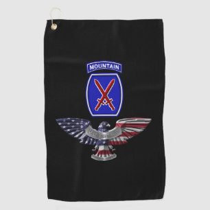 Serviette De Golf 10e division de montagne ”Climb To Glory” Aigle
