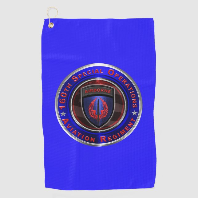 Serviette De Golf 160e Régiment d'aviation des opérations spéciales  (Devant)