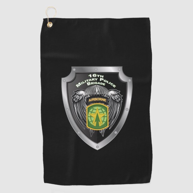 Serviette De Golf 16e brigade de police militaire (AIRBORNE) (Devant)
