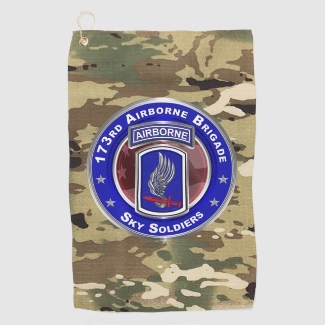 Serviette De Golf 173e brigade aéroportée  (Devant)