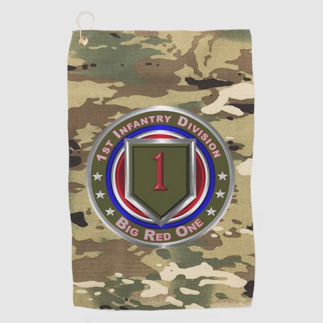 Serviette De Golf 1re division d'infanterie  (Devant)