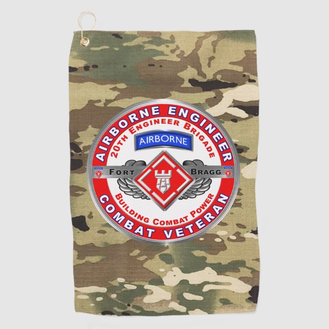 Serviette De Golf 20e brigade du génie   (Devant)