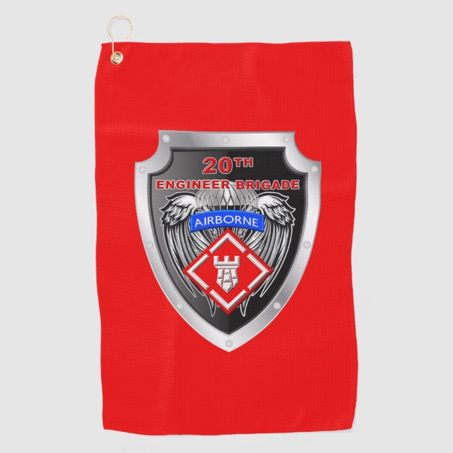 Serviette De Golf 20e Brigade du Génie Airportée (Devant)