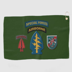 Serviette De Golf 20e Groupe des forces spéciales Customisé