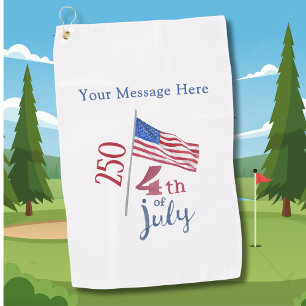 Serviette De Golf 250e anniversaire du 4 juillet aux États-Unis