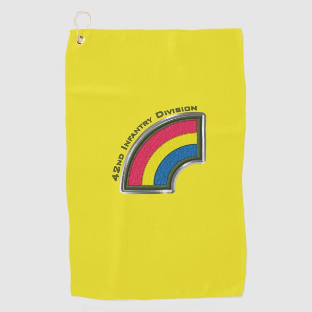 Serviette De Golf 42e division d'infanterie, unité Customisée Patch (Devant)