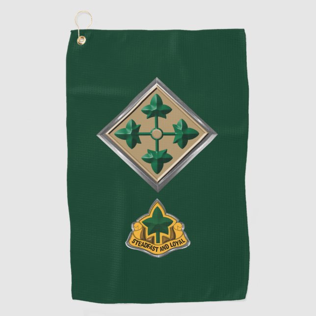 Serviette De Golf 4e division d'infanterie  (Devant)