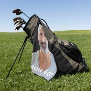 Serviette De Golf 60e anniversaire photo bonjour 60 gars
