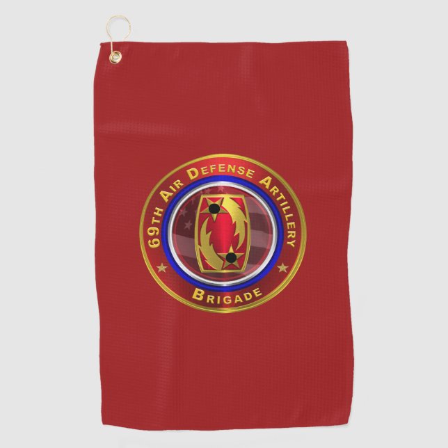 Serviette De Golf 69e brigade d'artillerie de la défense aérienne (Devant)