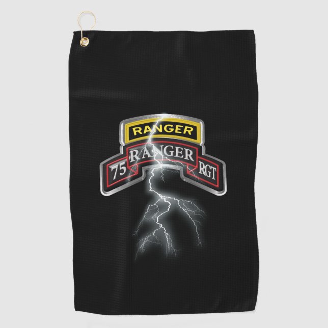 Serviette De Golf 75e régiment de Rangers (Devant)