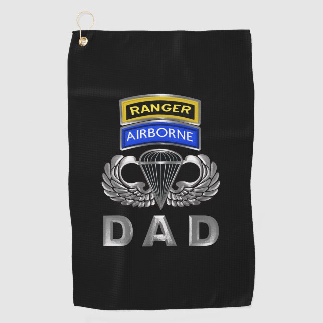 Serviette De Golf 75e régiment de Rangers (Devant)