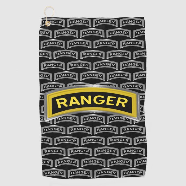 Serviette De Golf 75e Régiment de Rangers Afghanistan Vétéran (Devant)