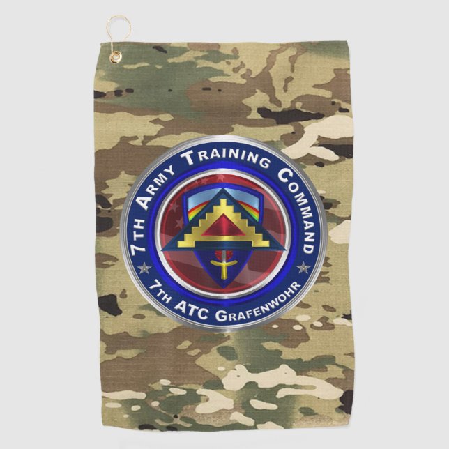 Serviette De Golf 7e Commandement de l'instruction de l'Armée de ter (Devant)
