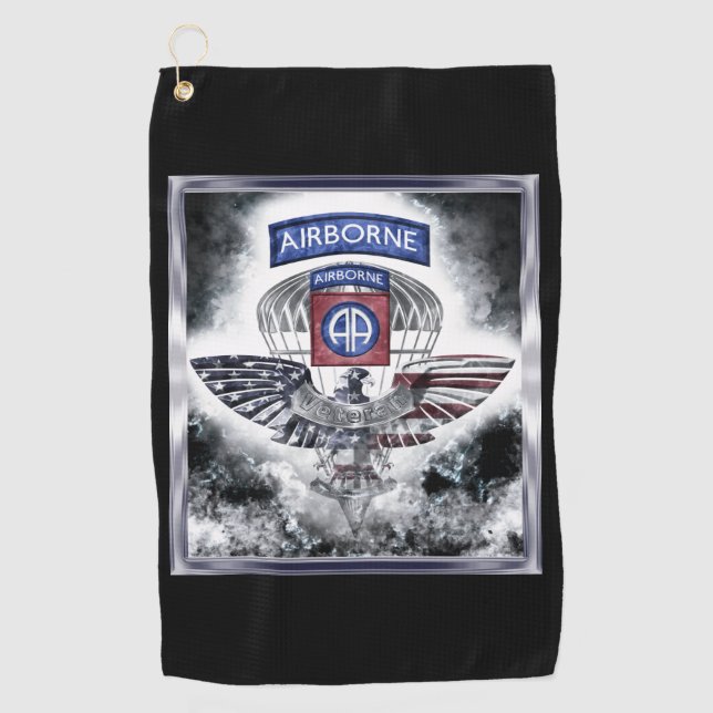 Serviette De Golf 82e division aéroportée Conception d'explosifs (Devant)