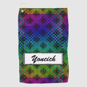 Serviette De Golf à damiers barrière de treillis par Kenneth Yoncich