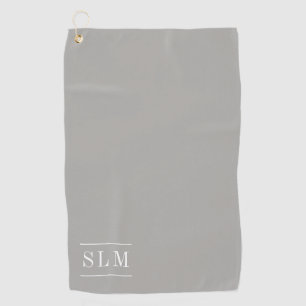 Serviette de golf à monogramme classique