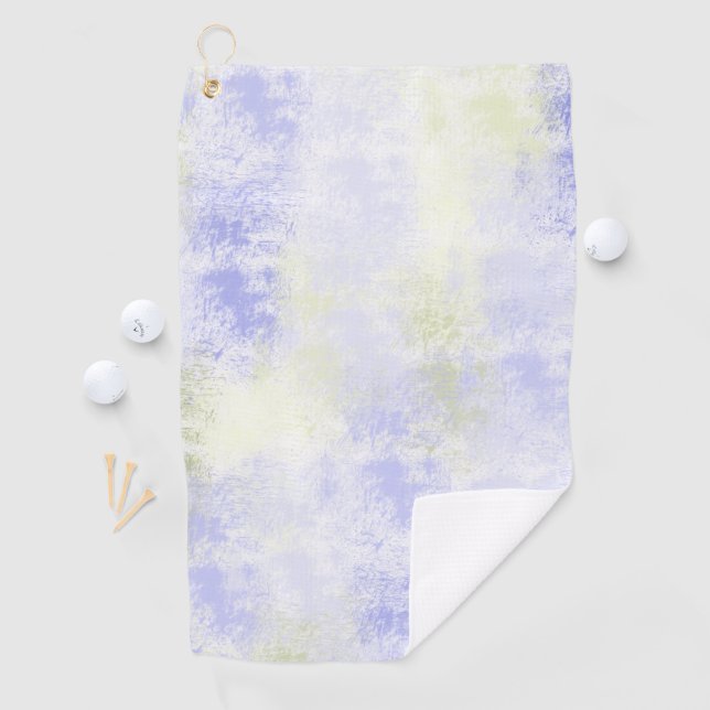 Serviette De Golf Abstrait d'olive violette (En situation)