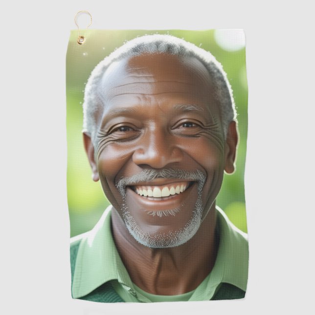 Serviette De Golf Add your own Photo (Devant)