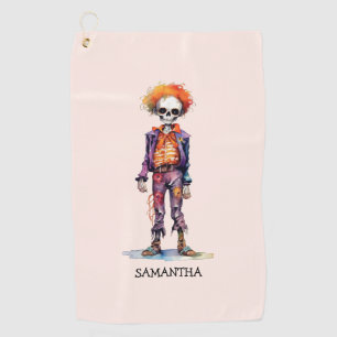 Serviette De Golf Adorable Pastel Zombie - Jolie Halloween