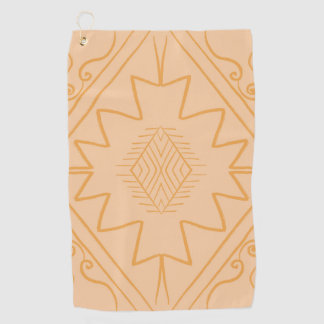 Serviette De Golf africain, motif africain, marron, élégant, Afrique