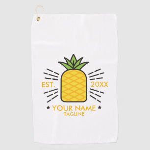 Serviette De Golf Aiguille de fruits cuits Monogrammes personnalisab