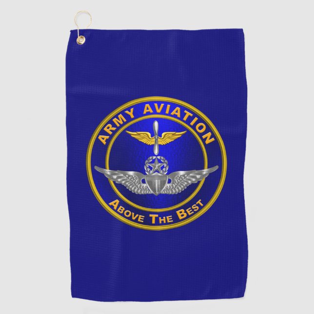 Serviette De Golf Ailes principales de l'aviation (Devant)