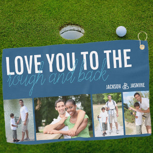 Serviette De Golf Aimez-vous à Rough and Back 4 Photo Blue White