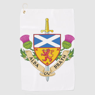 Serviette De Golf Alba Gu Bràth Scottish Heritage Crest Inspiré