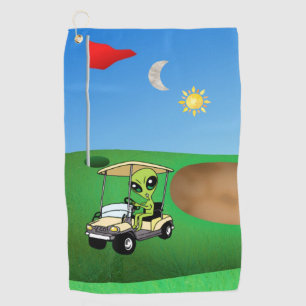 Serviette de golf Alien