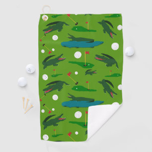 Serviette De Golf Alligator Invasion sur Golf Course Golf Towne