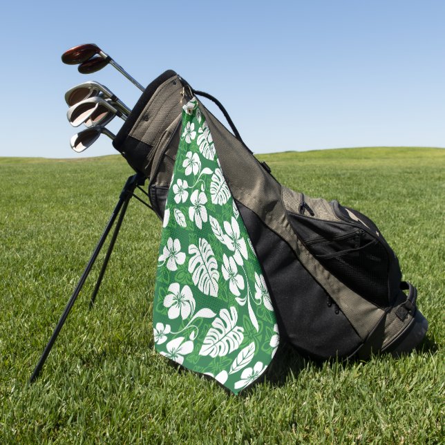 SERVIETTE DE GOLF ALOHA VENDREDI (VERT) (Vert)